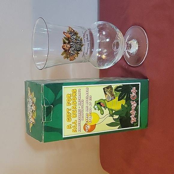 Disney Other - Cafe Downtown Disney Anaheim Collectable Hurricane Souvenir Glass Cup